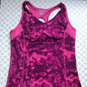 Pink and purple workout tank